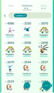 Conta Pokémon Go Lvl35 Com 5389 Pokécoins e Mewtwo Shiny