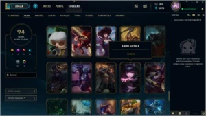 Conta Lol faltando 12 campeões para ter todos - League of Legends