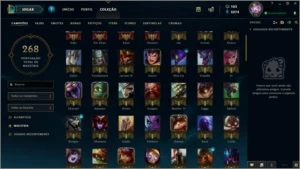 Conta Lol faltando 12 campeões para ter todos - League of Legends