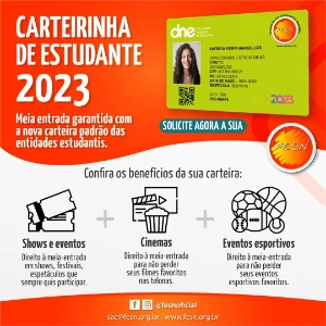 Carteirinha de Estudante para Meia-Entrada oficial - Produtos Físicos