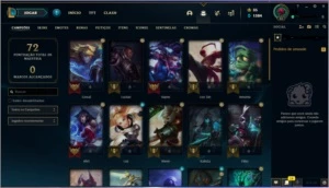 CONTA LOL PLATINA 4 NIVEL 63 - League of Legends