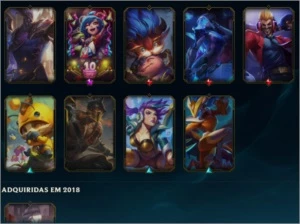 CONTA G4 COM KAISA FLIPERAMA+CROMA RARO,SKIN VITORIOSA E + - League of Legends LOL