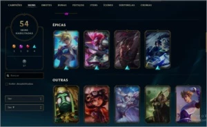 BRONZE I + 56 CHAMPS/54 SKINS PRA VENDER LOGO!!! - League of Legends LOL