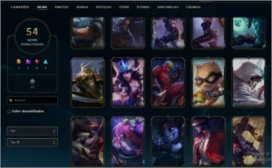 BRONZE I + 56 CHAMPS/54 SKINS PRA VENDER LOGO!!! - League of Legends LOL