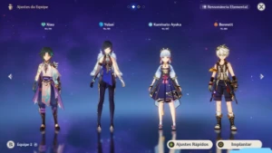 Ayaka +Xiao+ Yelan+ Raiden+ hutao - Genshin Impact