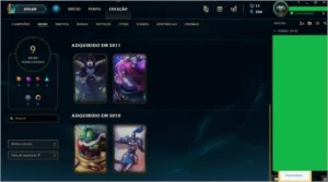 Conta De League Of Legends Corki Ufo+kayle Prateada Season 1 LOL