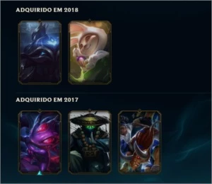 Conta De League Of Legends Corki Ufo+kayle Prateada Season 1 LOL