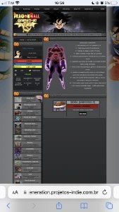 Script Dragon Ball Z Rpg Php+Css+Mysql - Serviços Digitais