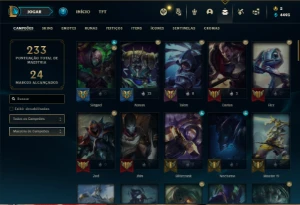 Conta ouro 2 com 82 Champs e 50 Skins - League of Legends LOL