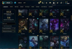 Conta ouro 2 com 82 Champs e 50 Skins - League of Legends LOL