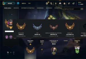 Conta ouro 2 com 82 Champs e 50 Skins - League of Legends LOL