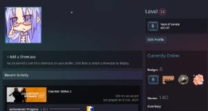 Conta Steam Lvl 12 C/ Diversos Jogos + Medalha de 5 anos