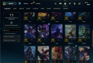 Conta platina 1 com 33 Champs e 8 Skins - League of Legends LOL