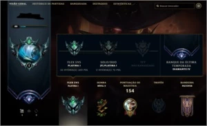 Conta lol Platina 1 (provisório md10) Mestre pré season - League of Legends