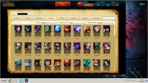 Conta league of legends, platina 4, 120 champions, 53 skins. LOL