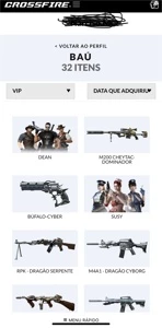 conta crossfire coronel, 33 vips, chey vip, kit titanio