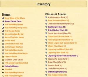 Conta Rara AQW de 2009 lvl 87 Conta de Colecionador - Outros