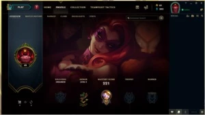 conta com 35 skins 5 runepages criada em 2013 - League of Legends LOL