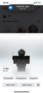 Conta de Roblox com 27k de robux gastos e várias gamepass