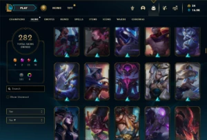 Unranked com 135 Champs e 282 Skins +  6 Vitoriosas ( SUP ) - League of Legends LOL