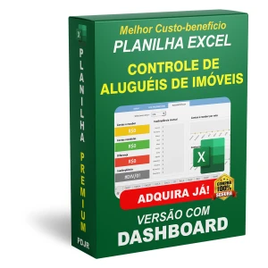 Planilha Controle de Alugueis de Imóveis com Dashboard - Others