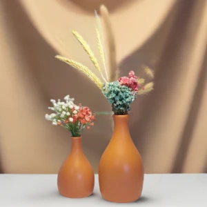 Conjunto de 2 vasos Elegance em cerâmica - Artesanato e Personalizados