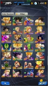 Conta de Dragon Ball Legends - Outros