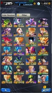 Conta de Dragon Ball Legends - Outros