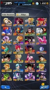 Conta de Dragon Ball Legends - Outros