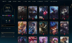 acc full champ mmr alto 741 skins - League of Legends LOL