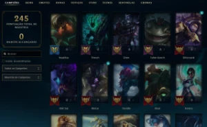 Conta League of Legends Full Acesso - 150 champs e 129 Skins LOL