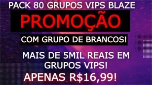 ⭐✨ PACK 80 GRUPOS VIPS BLAZE + GRUPO DE BRANCOS!✨⭐ - Outros