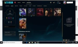 Conta Platina IV com 7 Skins - League of Legends LOL