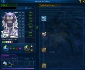 Conta LADMO  Fang Shin, Rust e Digivice coragem Server Alpha - Digimon Masters Online