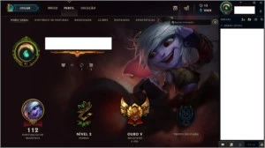 Conta Prata 1 / Borda Gold / Level 41 - League of Legends LOL