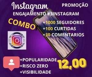 Combo Seguidores Instagram #engajamento - Redes Sociais