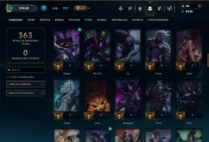 Unranked com 90 Champs e 49 Skins - League of Legends LOL