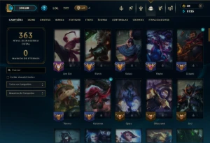 Unranked com 90 Champs e 49 Skins - League of Legends LOL