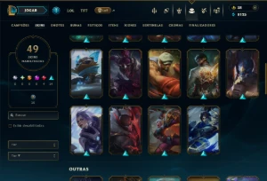 Unranked com 90 Champs e 49 Skins - League of Legends LOL