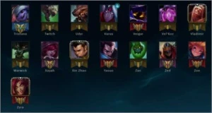 Vendo conta do lol, platina 4 com 102 skins - League of Legends