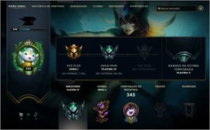 Vendo conta do lol, platina 4 com 102 skins - League of Legends