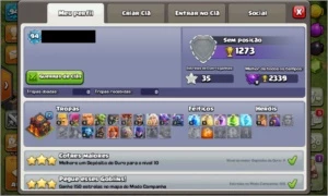 Clash of Clans [cv10-lvl94] Sem uso.