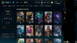 Conta Lol Lv547 Ouro Iv (226 Skins) - League of Legends