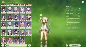 AR55 NAHIDA+CYNO BACULO DA AREIA, HUTAO BACULO DE HOMA+AYAKA - Genshin Impact