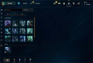 Conta smurf platina 4 60%wr - League of Legends LOL