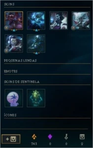 Conta Unranked 88 Skins (Graves Vitorioso, Maokai Vitorioso) - League of Legends LOL