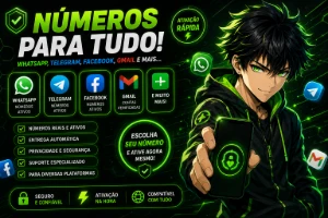 Bot sms Gerador de Números Virtuais no Telegram - 2026