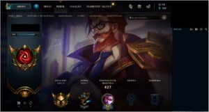 conta league of legends 70 skins LOL