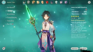 Conta Genshin Xiao+bis e Alhaitham com Qiqi, Diluc e Keqing - Genshin Impact
