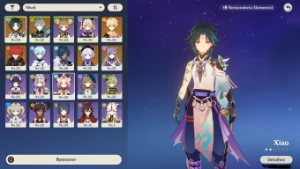 Conta Genshin Xiao+bis e Alhaitham com Qiqi, Diluc e Keqing - Genshin Impact